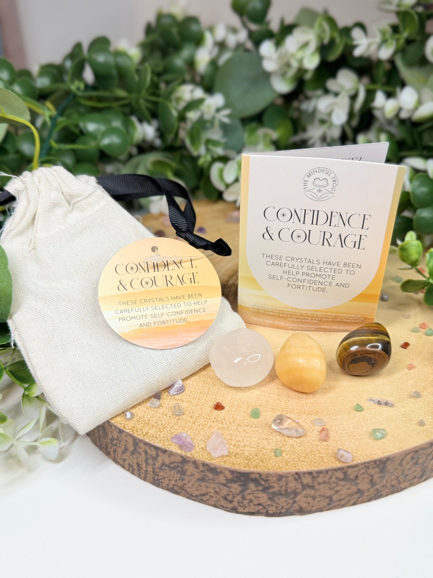 Confidence and Courage Tumble Bag
