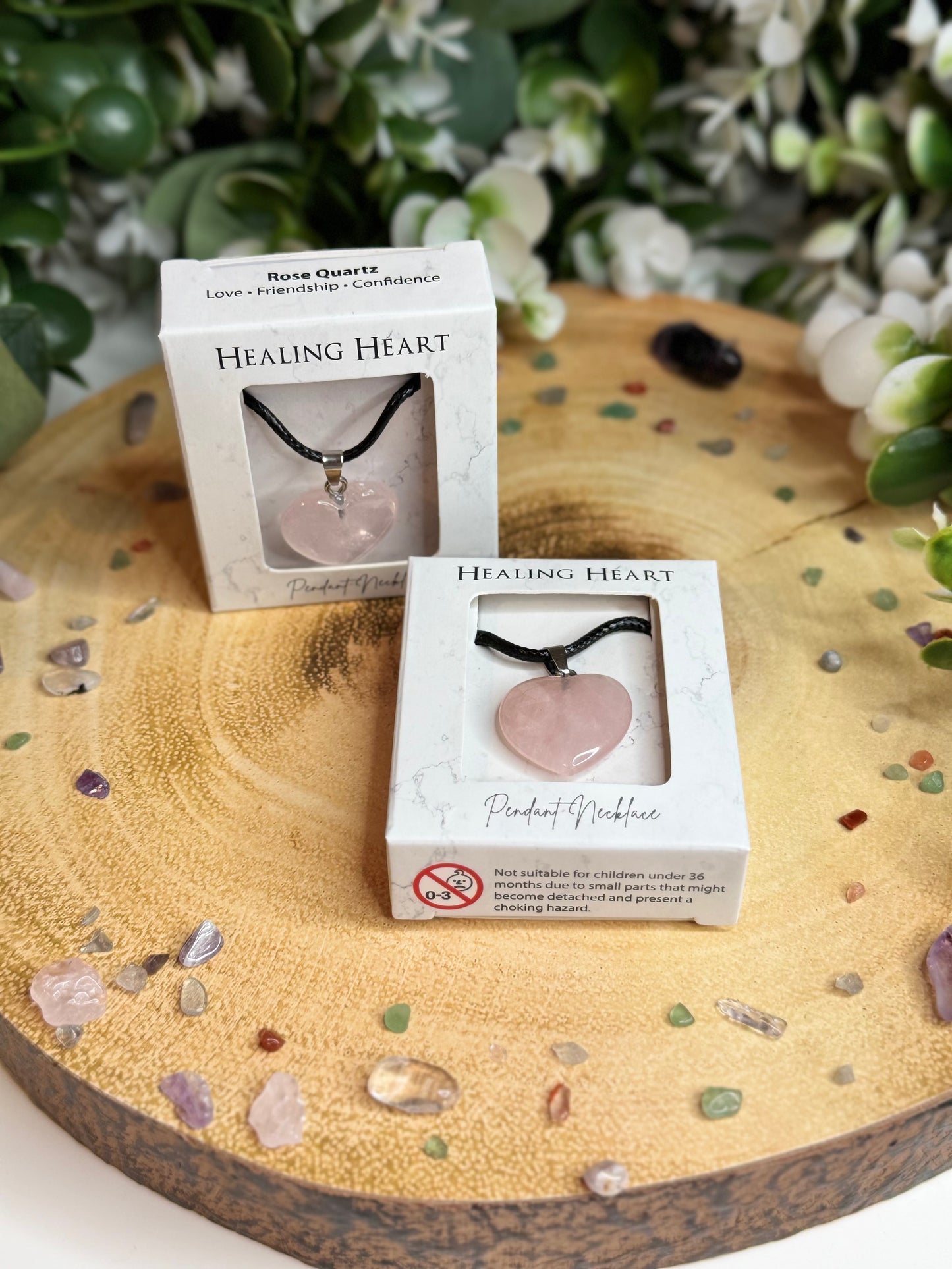 Rose Quartz Heart Necklace