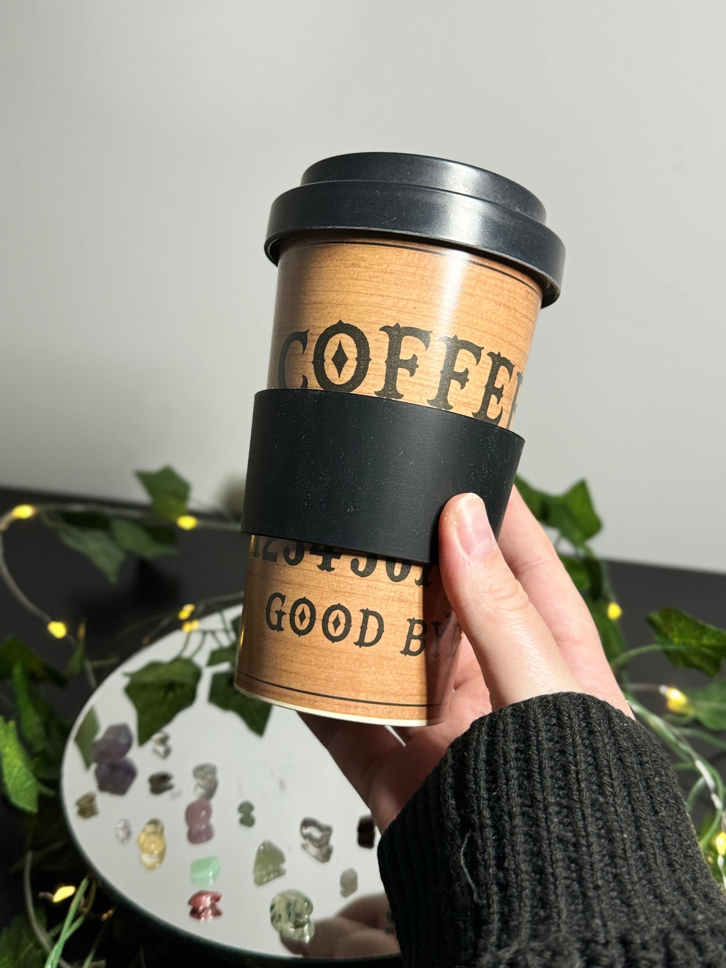 Classic Talking Board Bamboo Travel Mug