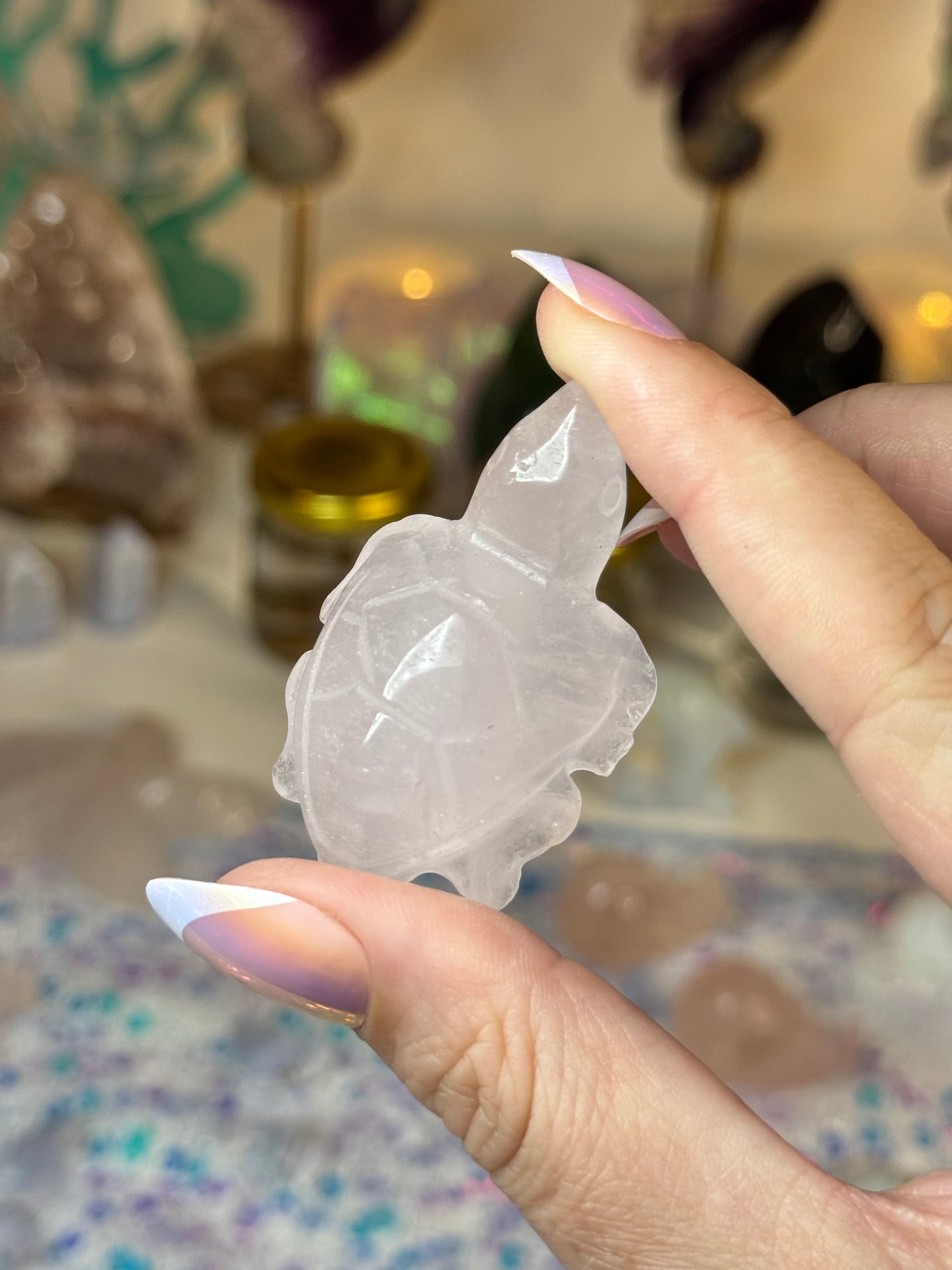 Rose Quartz Turtle