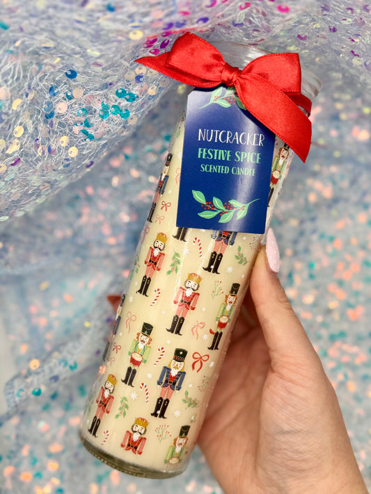 Nutcracker Festive Spice Tube Candle