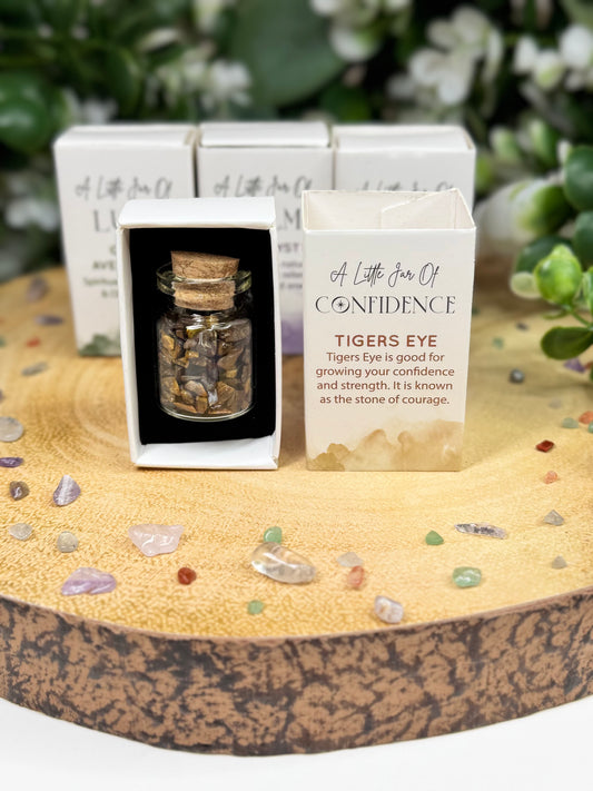 A Little Jar of Confidence - Tigers Eye
