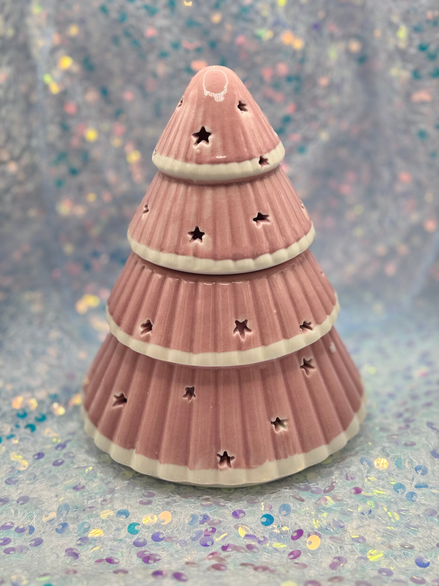 Pink Christmas Tree Wax Burner