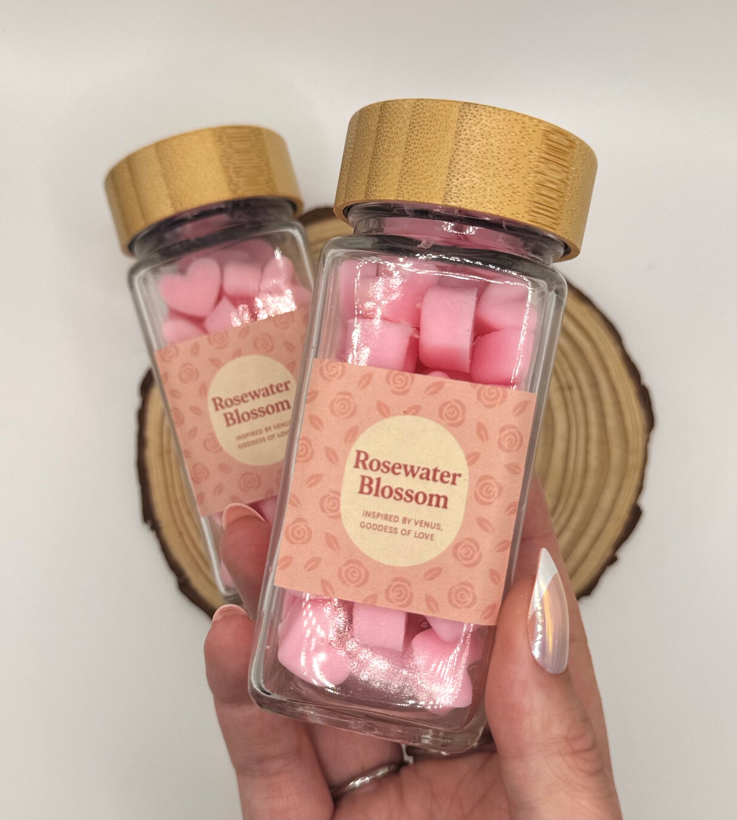 Inspired by Venus - Rosewater Blossom mini heart wax melts