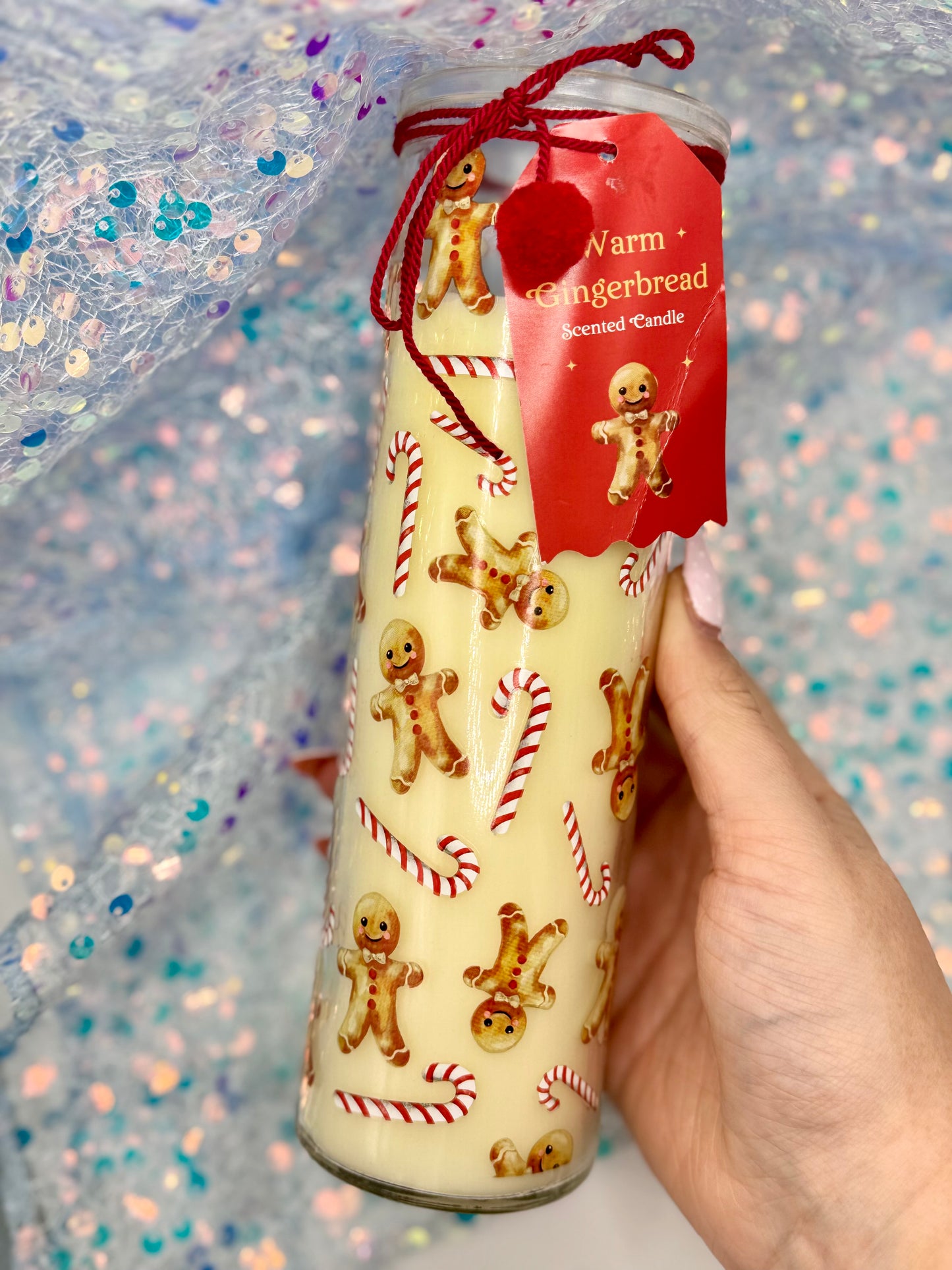 Warm Gingerbread Scented Tube Candle