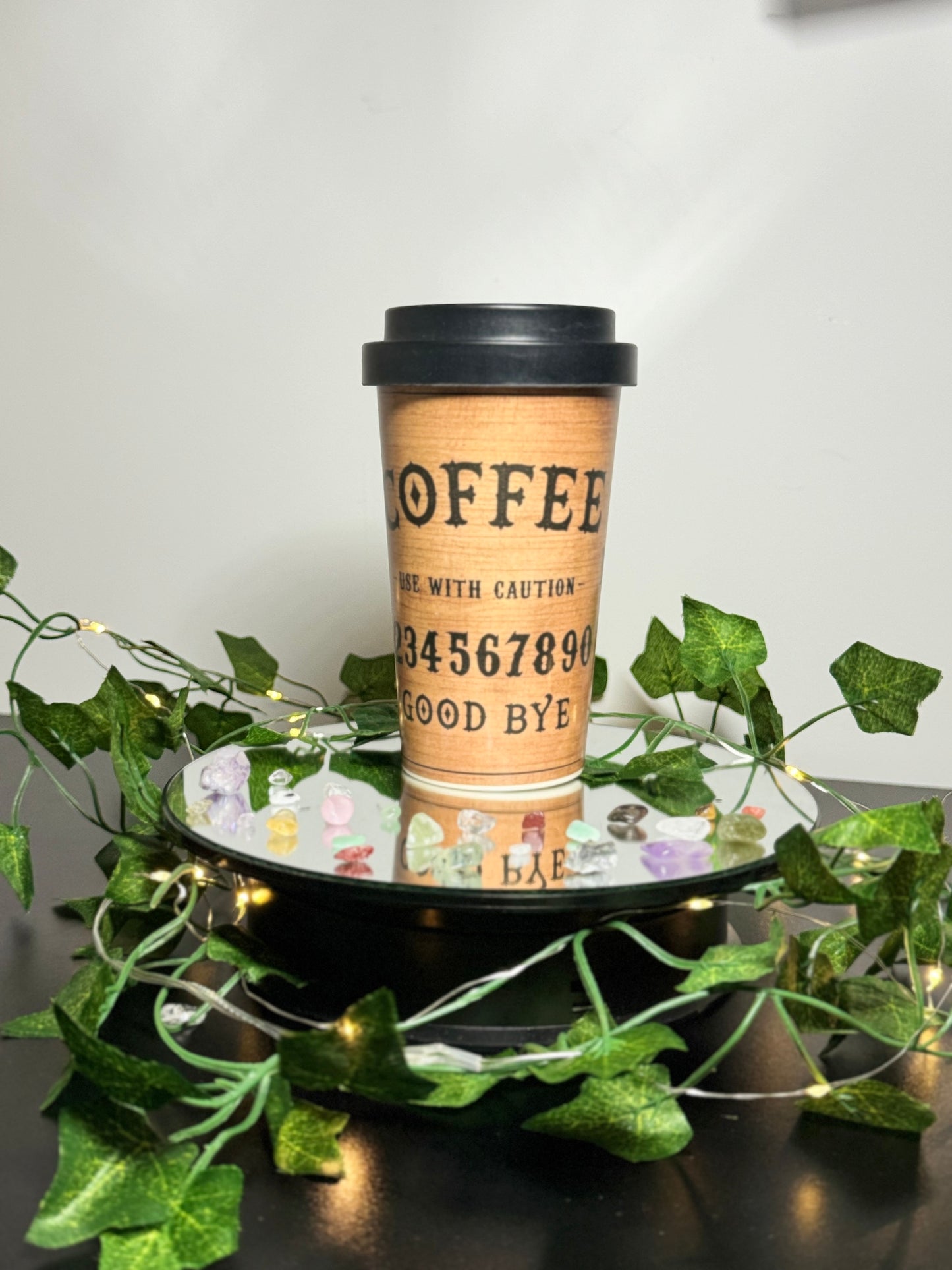 Classic Talking Board Bamboo Travel Mug
