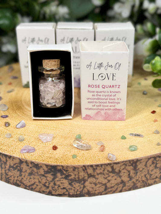 A Little Jar of Love - Rose Quartz
