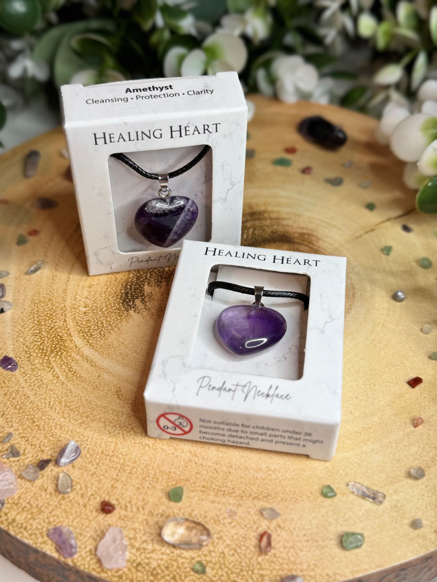 Amethyst Heart Necklace