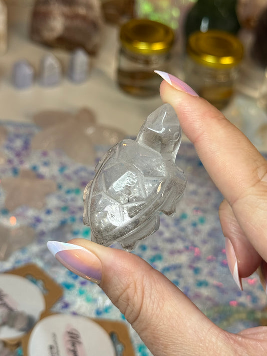 Clear Quartz Turtle