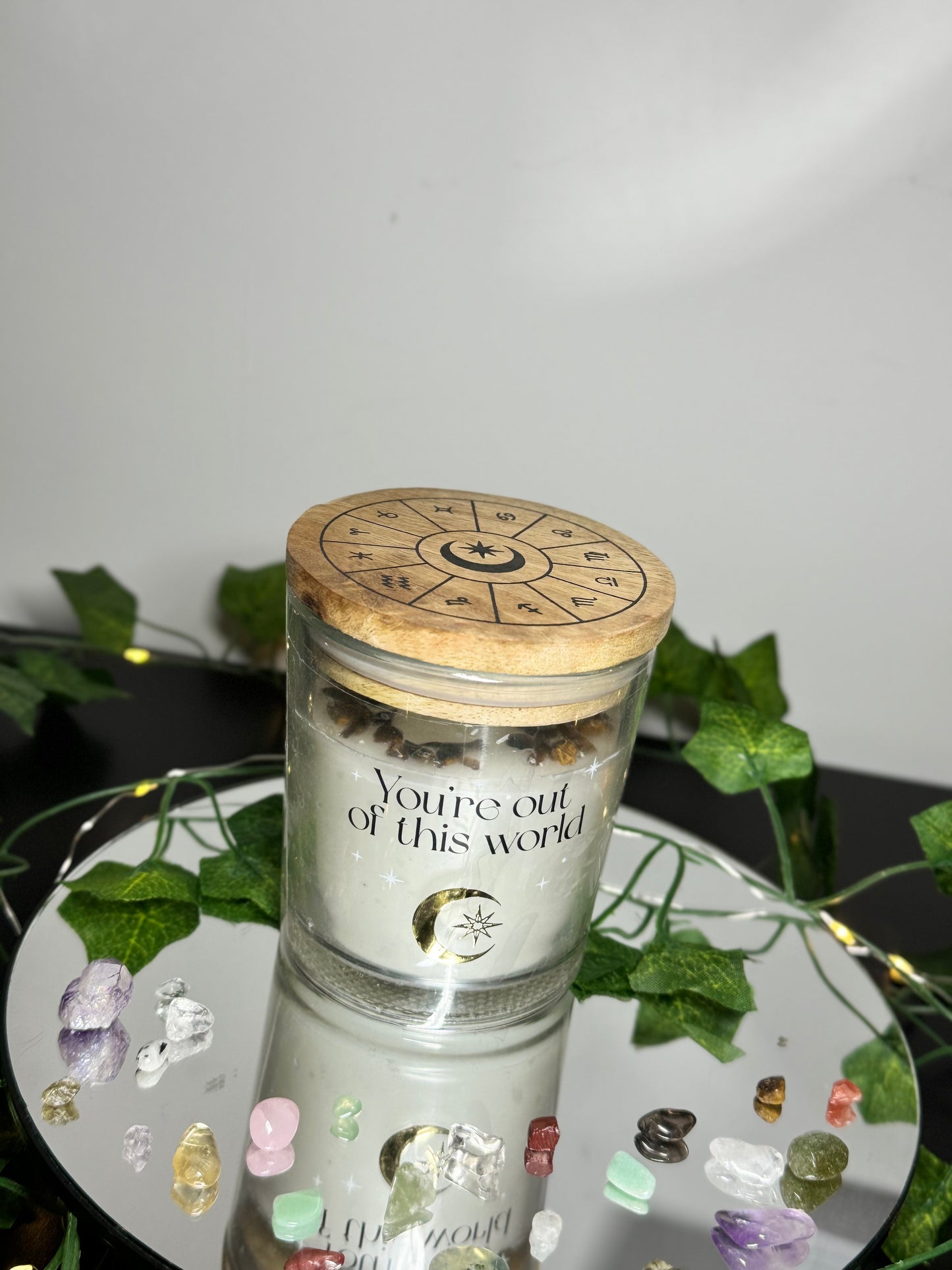 Vanilla Stardust With Tigers Eye Crystal Chip Cande