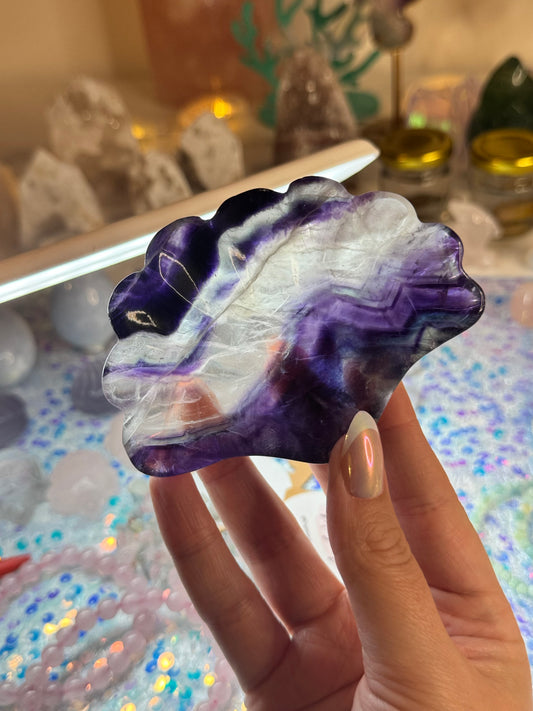 Fluorite Seashell Dish