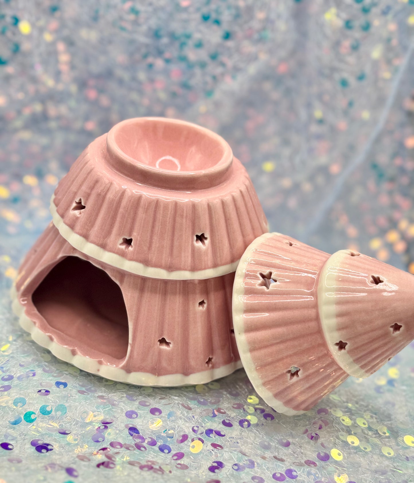 Pink Christmas Tree Wax Burner