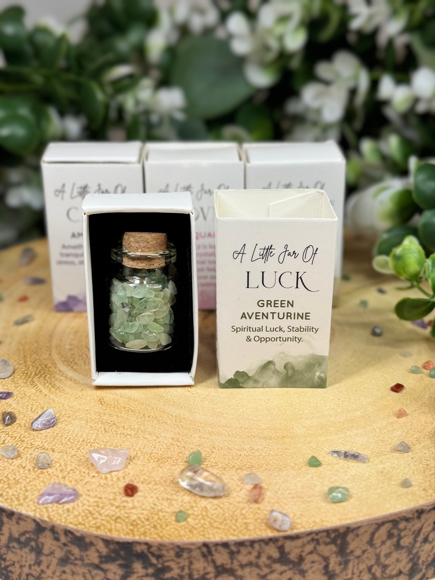 A Little Jar of Luck - Green Aventurine