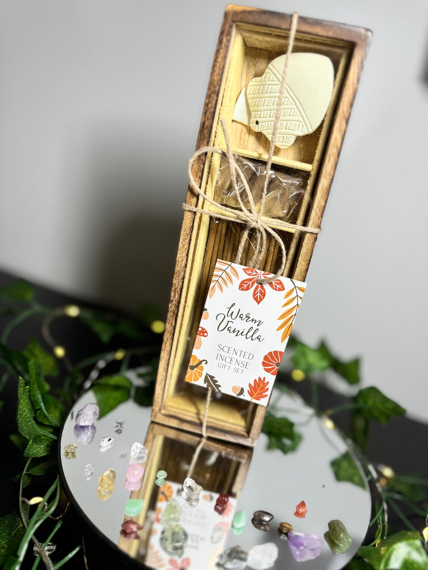Autumn Acorn Warm Vanilla Incense Gift Set