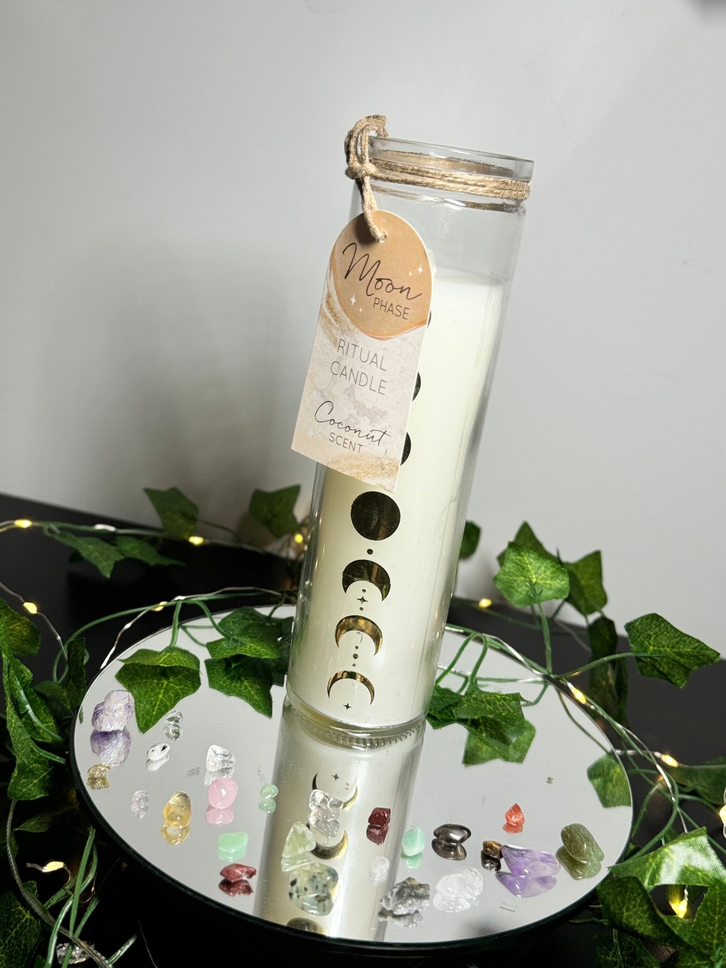Coconut Scented Moonphase Tube Candle