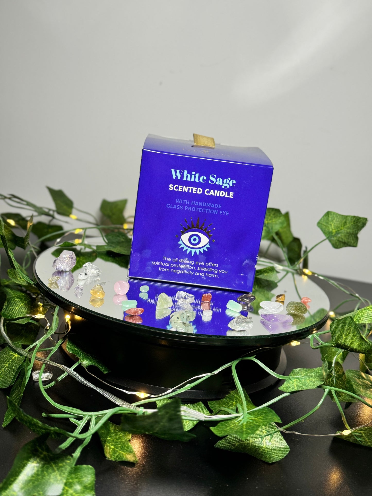 All Seeing Eye White Sage Candle