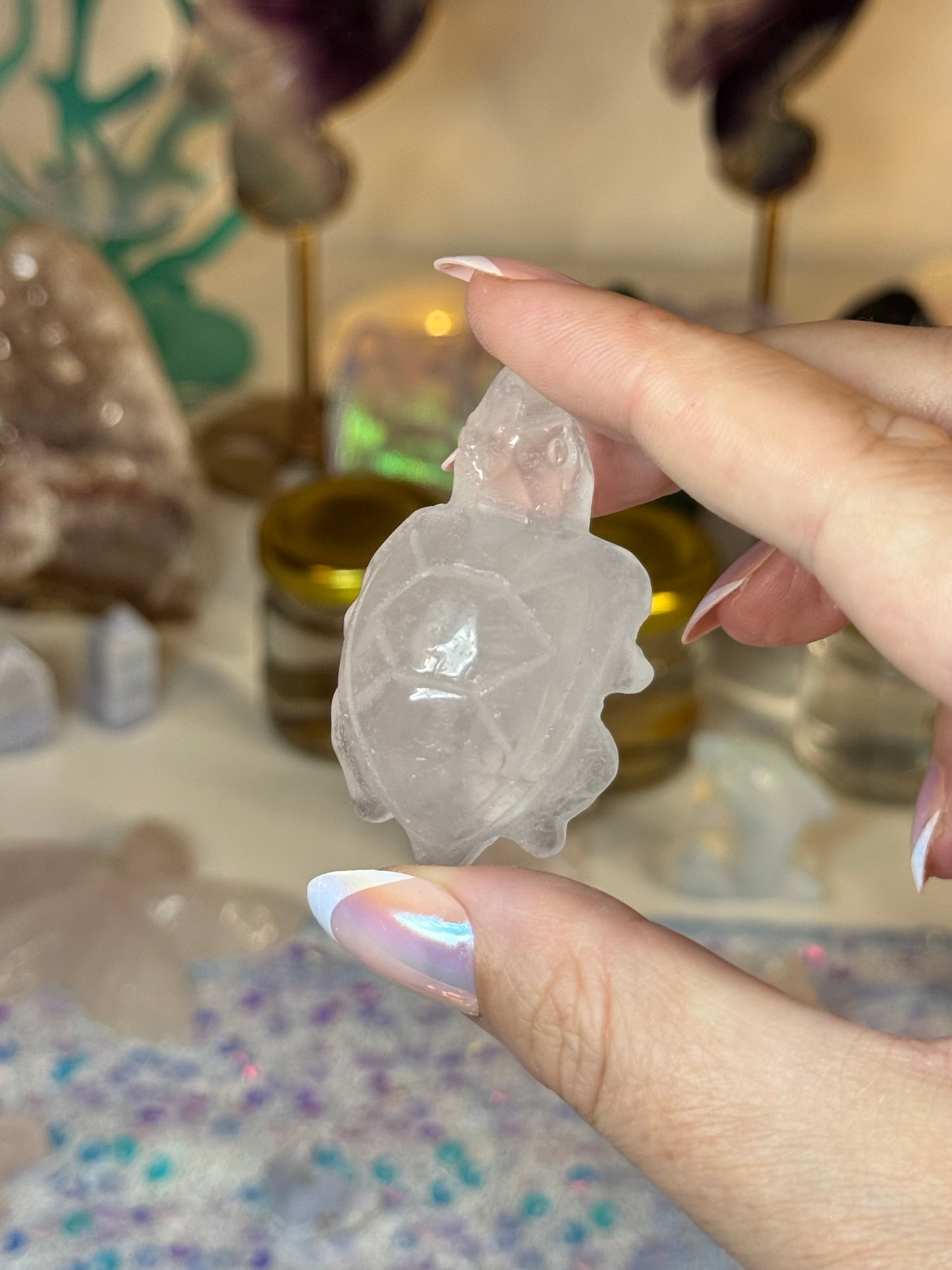 Rose Quartz Turtle