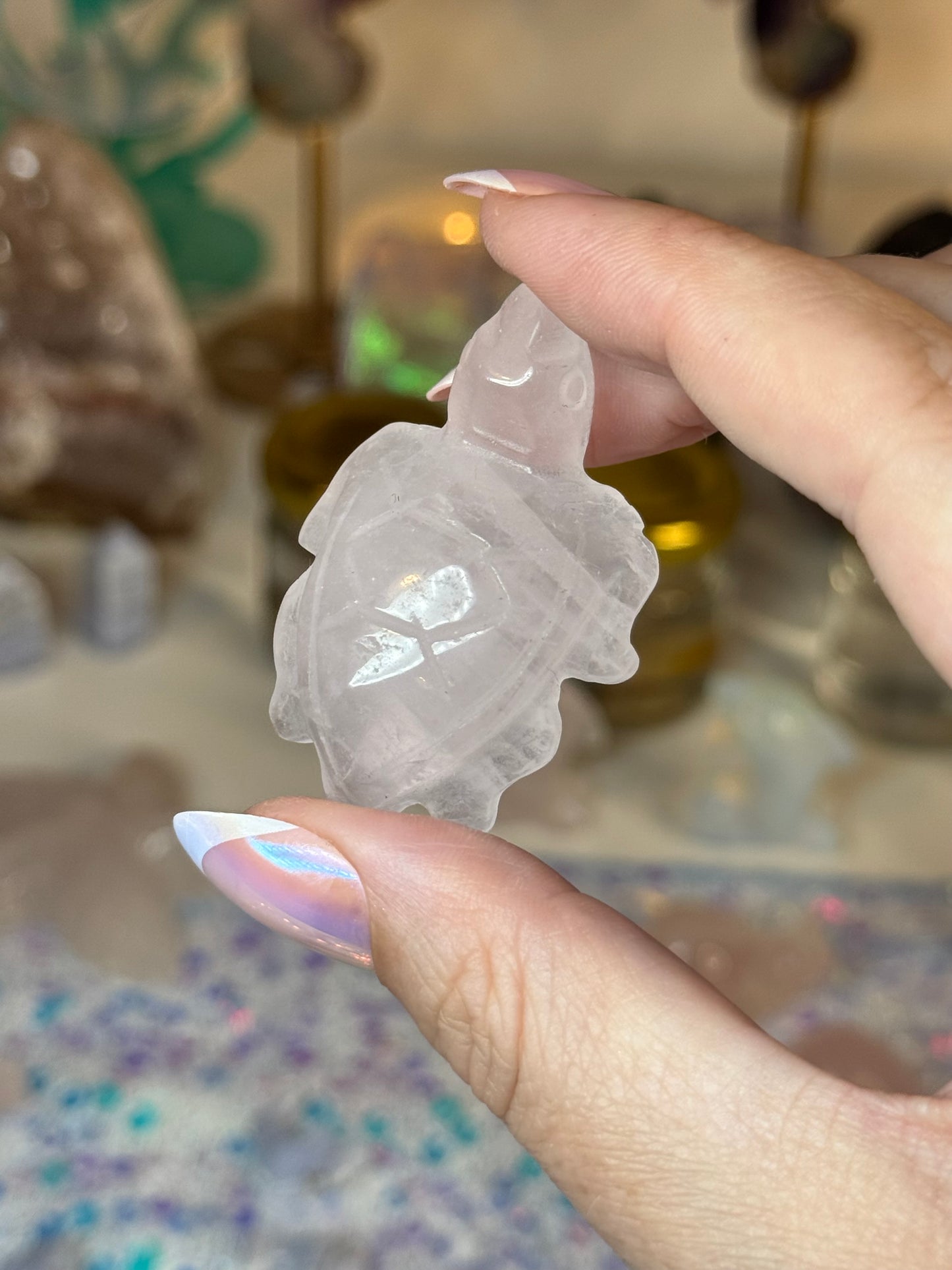 Rose Quartz Turtle