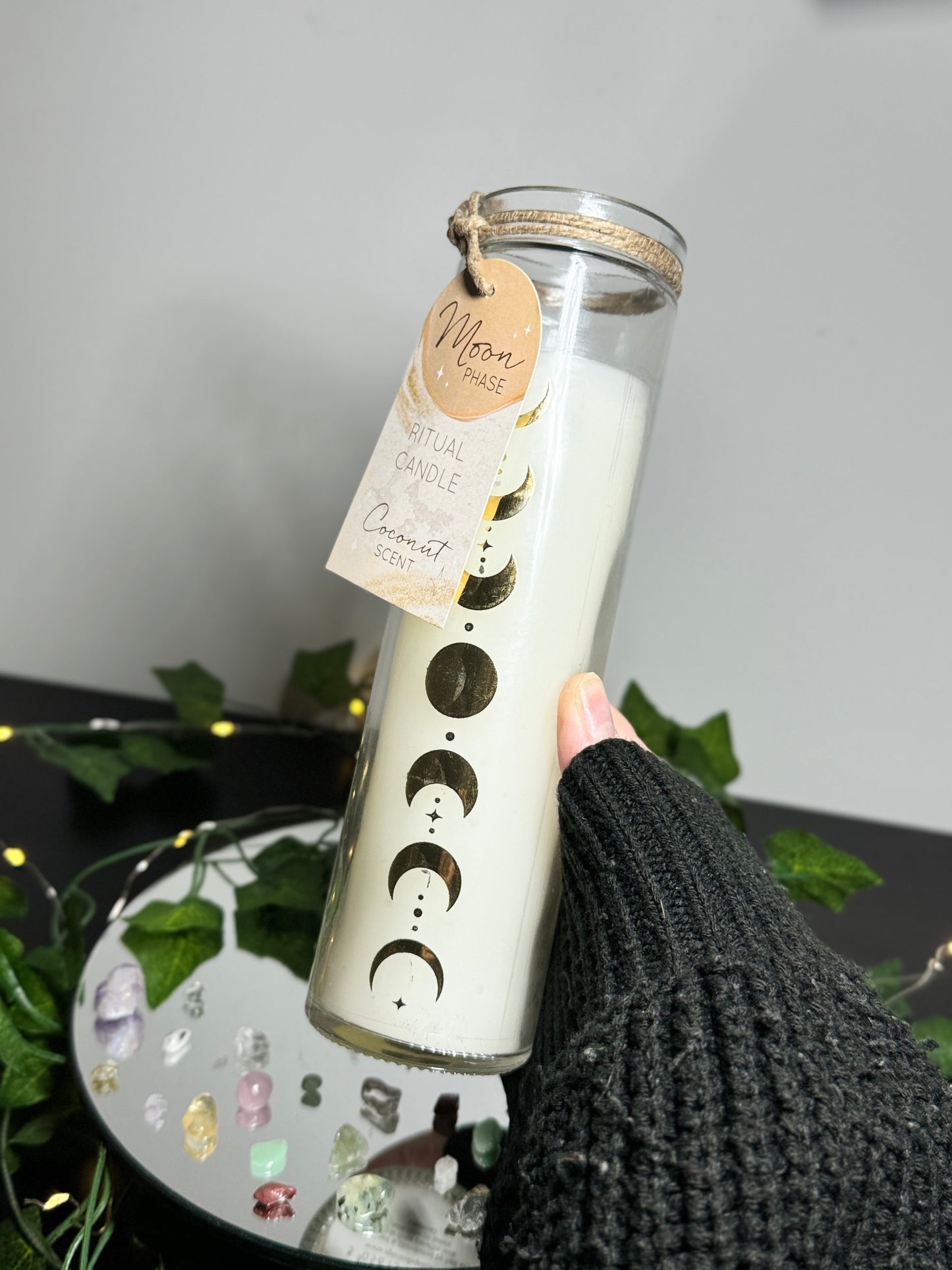 Coconut Scented Moonphase Tube Candle