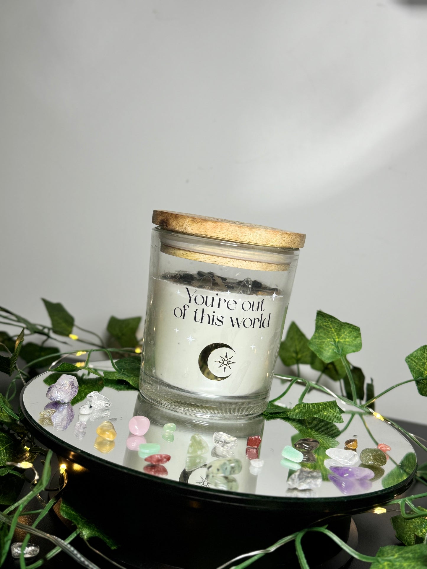 Vanilla Stardust With Tigers Eye Crystal Chip Cande